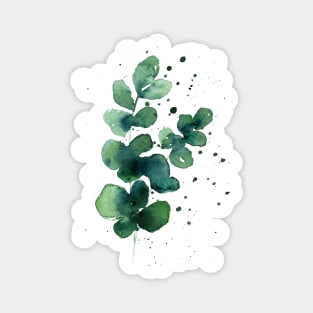 Modern leaf art, Abstract plant illustration 5 Sticker